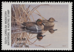 Picture of 1985 South Carolina Duck Stamp MNH VF