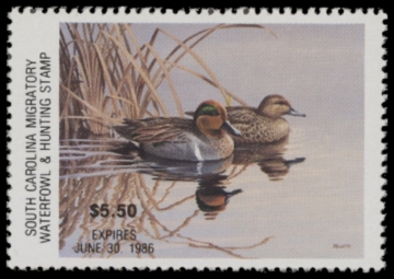 Picture of 1985 South Carolina Duck Stamp MNH VF