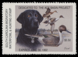Picture of 1991 South Carolina Duck Stamp MNH VF