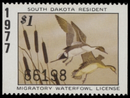 Picture of 1977 South Dakota Duck Stamp MNH VF