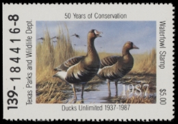 Picture of 1987 Texas Duck Stamp MNH VF