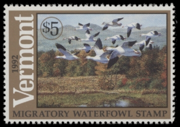 Picture of 1992 Vermont Duck Stamp MNH VF