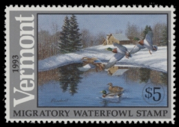 Picture of 1993 Vermont Duck Stamp MNH VF