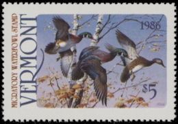 Picture of 1986 Vermont Duck Stamp - First of State MNH VF