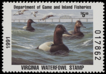 Picture of 1991 Virginia Duck Stamp MNH VF