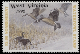 Picture of 1992 West Virginia Duck Stamp MNH VF