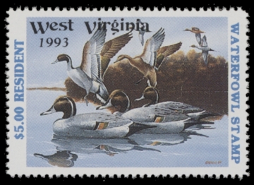 Picture of 1993 West Virginia Duck Stamp MNH VF