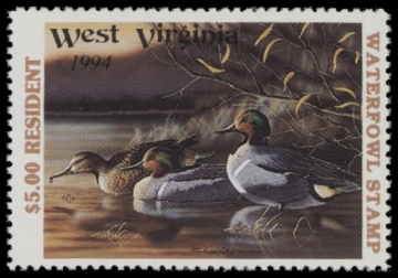 Picture of 1994 West Virginia Duck Stamp MNH VF