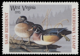 Picture of 1995 West Virginia Duck Stamp MNH VF