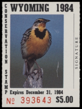 Picture of 1984 Wyoming Duck Stamp - First of State MNH VF