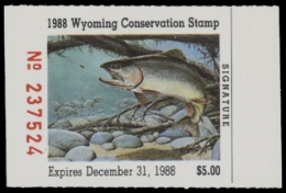Picture of 1988 Wyoming Duck Stamp MNH VF