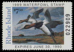 Picture of 1989 Rhode Island Duck Stamp - First of State MNH VF