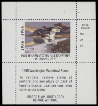 Picture of 1996 Washington Duck Stamp MNH VF