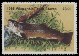 Picture of 1986 Wisconsin Trout Stamp MNH VF