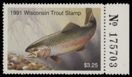 Picture of 1991 Wisconsin Trout Stamp MNH VF