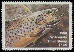 Picture of 1998 Wisconsin Trout Stamp MNH VF