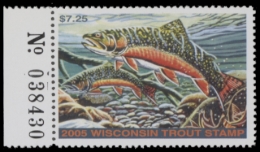 Picture of 2005 Wisconsin Trout Stamp MNH VF