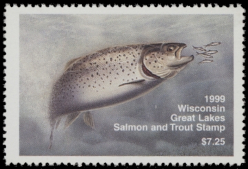 Picture of 1999 Wisconsin Great Lakes Salmon & Trout Stamp  MNH VF