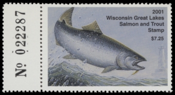 Picture of 2001 Wisconsin Great Lakes Salmon & Trout Stamp  MNH VF