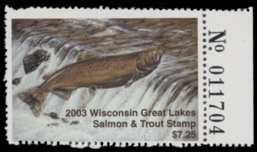 Picture of 2003 Wisconsin Great Lakes Salmon & Trout Stamp  MNH VF