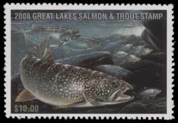 Picture of 2008 Wisconsin Great Lakes Salmon & Trout Stamp  MNH VF