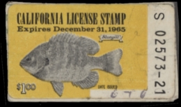 Picture of 1965 California Fishing Stamp Used VF