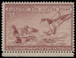 Picture of RW13 1946 Duck Stamp  Unused F-VF