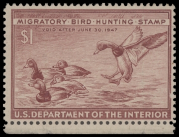 Picture of RW13 1946 Duck Stamp  Unused F-VF