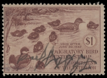 Picture of RW8 1941 Duck Stamp  Used F-VF