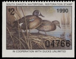 Picture of 1990 South Dakota Duck Stamp MNH VF