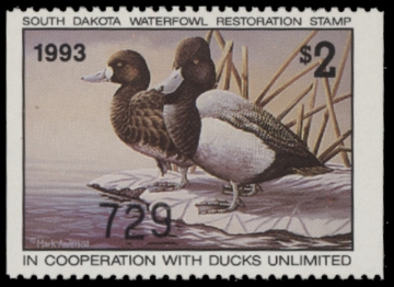 Picture of 1993 South Dakota Duck Stamp MNH VF