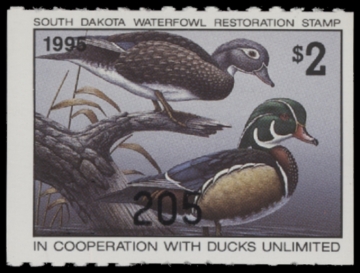 Picture of 1995 South Dakota Duck Stamp MNH VF
