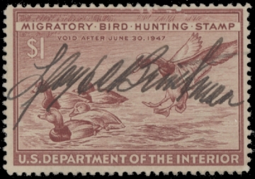 Picture of RW13 1946 Duck Stamp  Used F-VF