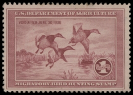 Picture of RW2 1935 Duck Stamp  MLH F-VF