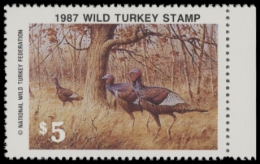 Picture of 1987 National Wild Turkey Federation Wild Turkey Stamp MNH VF