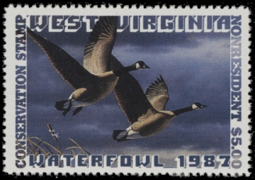 Picture of 1987 West Virginia Non-Resident Duck Stamp