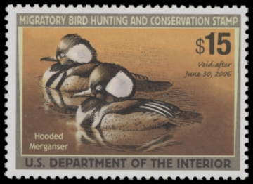 Picture of RW72 2005 Duck Stamp. MNH F-VF