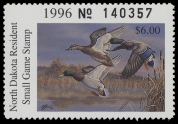 Picture of 1996 North Dakota Duck Stamp