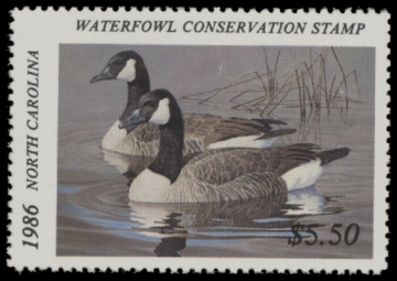 Picture of 1986 North Carolina Duck Stamp