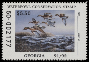 Picture of 1991 Georgia Duck Stamp