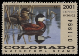Picture of 2001 Colorado Duck Stamp