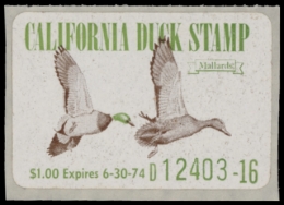 Picture of 1973 California Duck Stamp