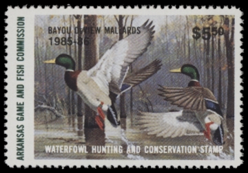 Picture of 1985 Arkansas Duck Stamp