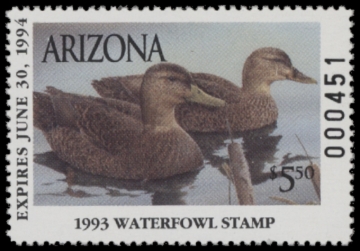 Picture of 1993 Arizona Duck Stamp