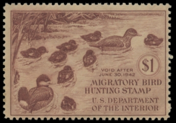 Picture of RW8 1941 Duck Stamp. MNH
