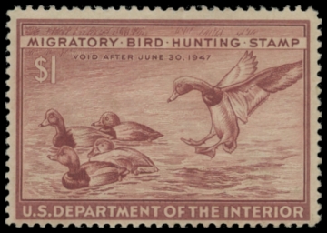Picture of RW13 1946 Duck Stamp. MLH