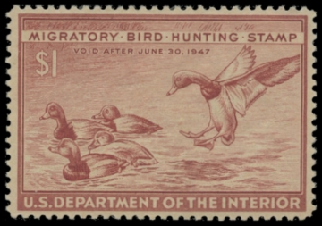 Picture of RW13 1946 Duck Stamp. MLH