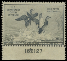 Picture of RW18 1951 Duck Stamp. MLH