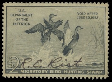 Picture of RW18 1951 Duck Stamp. Used