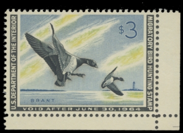Picture of RW30 1963 Duck Stamp. MNH. F-VF 